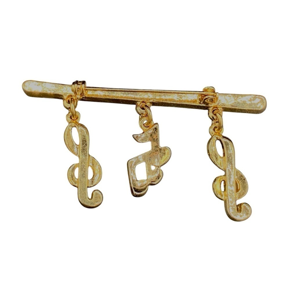 Musical Note Bar Brooch - Picture 11 of 12